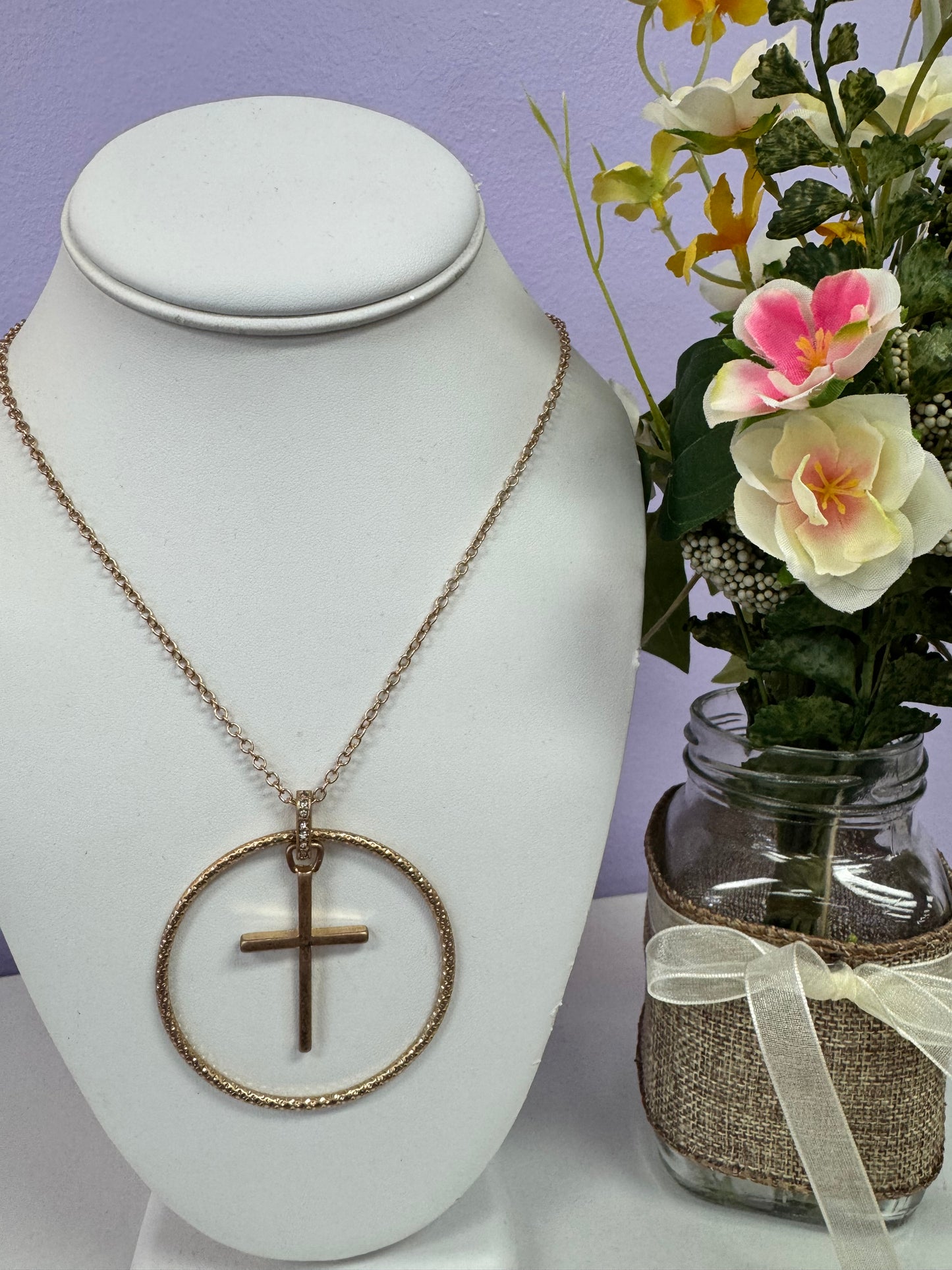 Faith Encircled Pendant Necklace