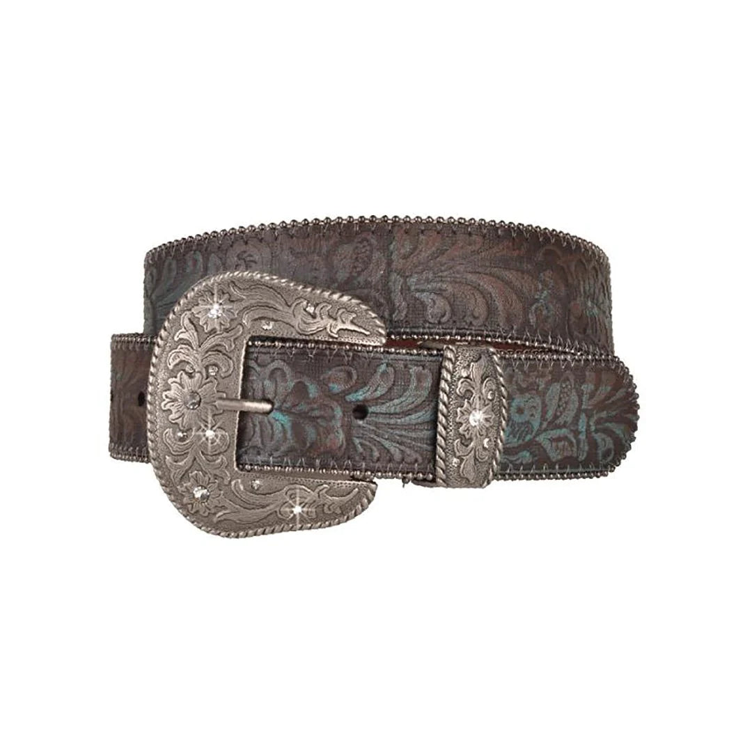 Turquoise Tinted Rhinestone Belt