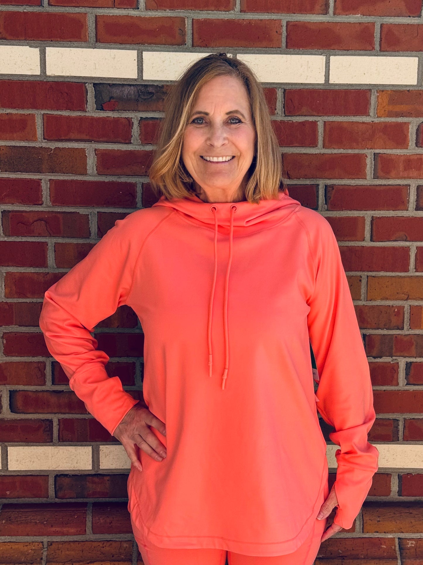 Cowl Neck Pullover Hoodie by Mono B
