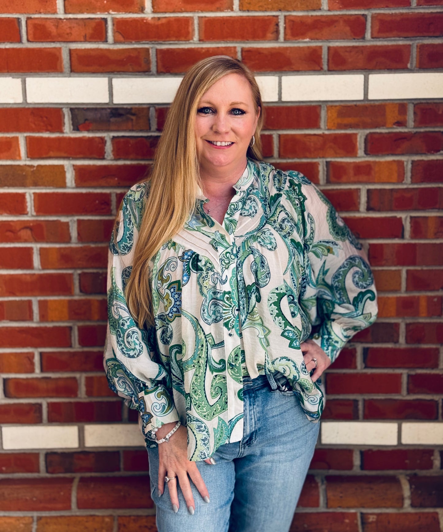 Paisley Promises Button Up