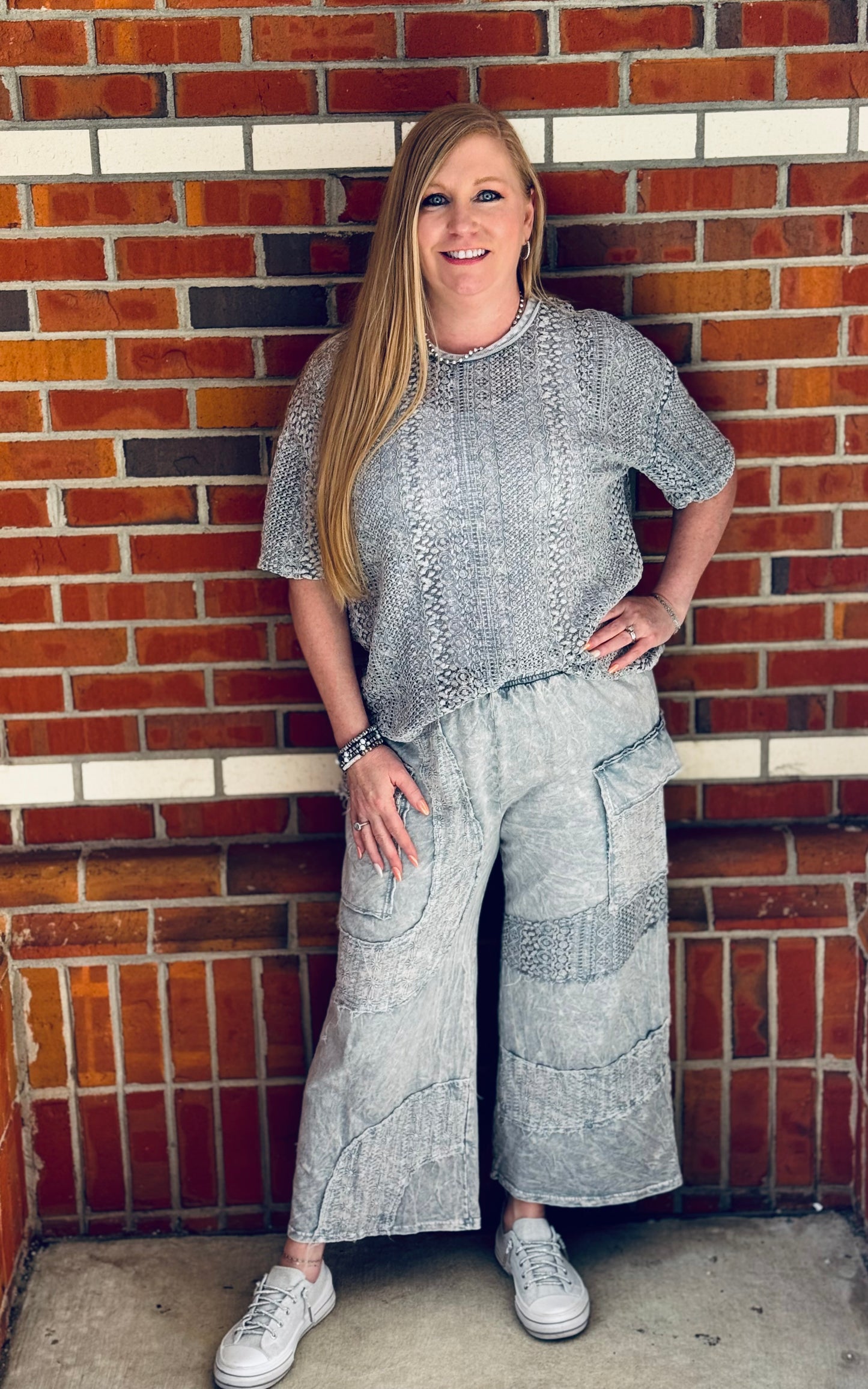 Moonlight Whispers Wide Leg Crops