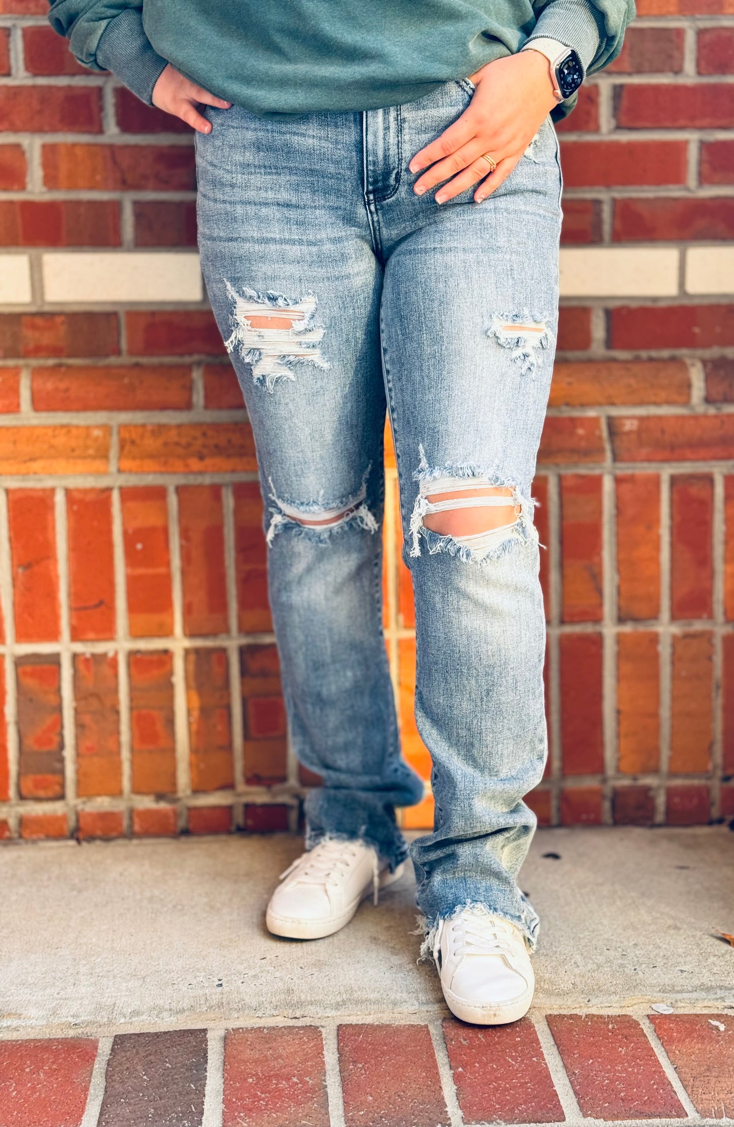 Sweet Child O' Mine Mid-rise Straight Fit Judy Blue Jeans