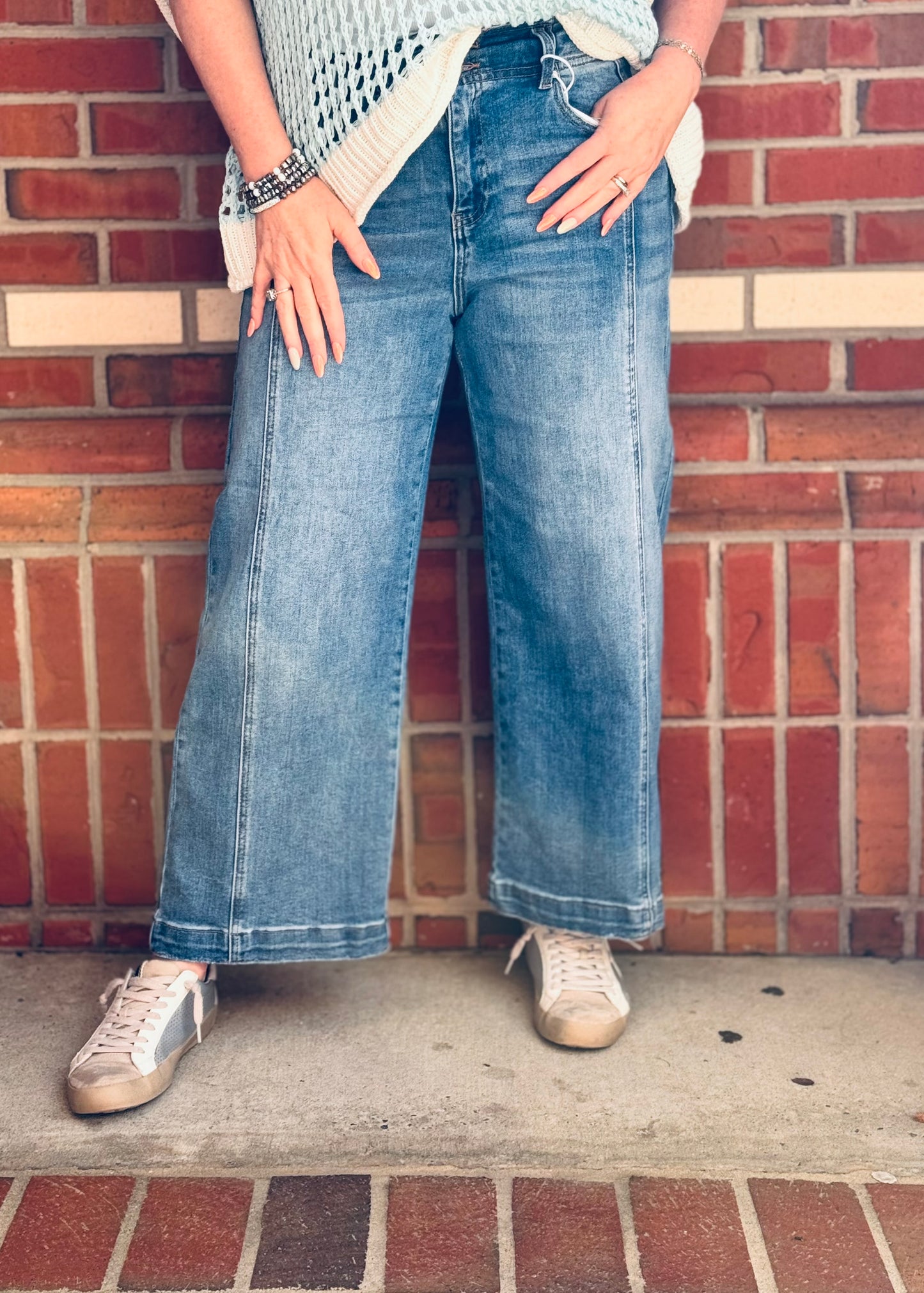 She's All That High Rise Cropped Risen Jeans