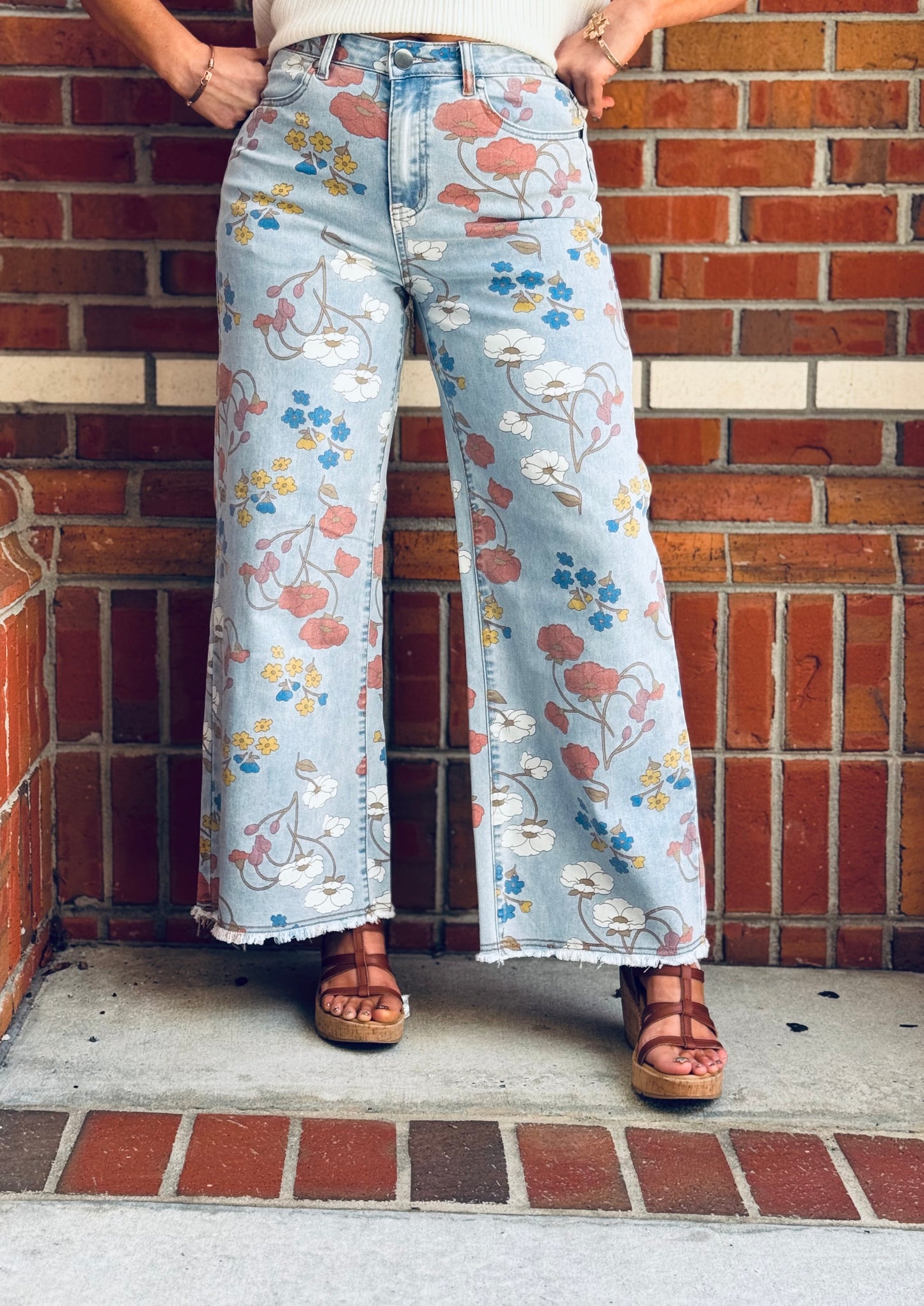Autumn In Bloom Easel Jeans