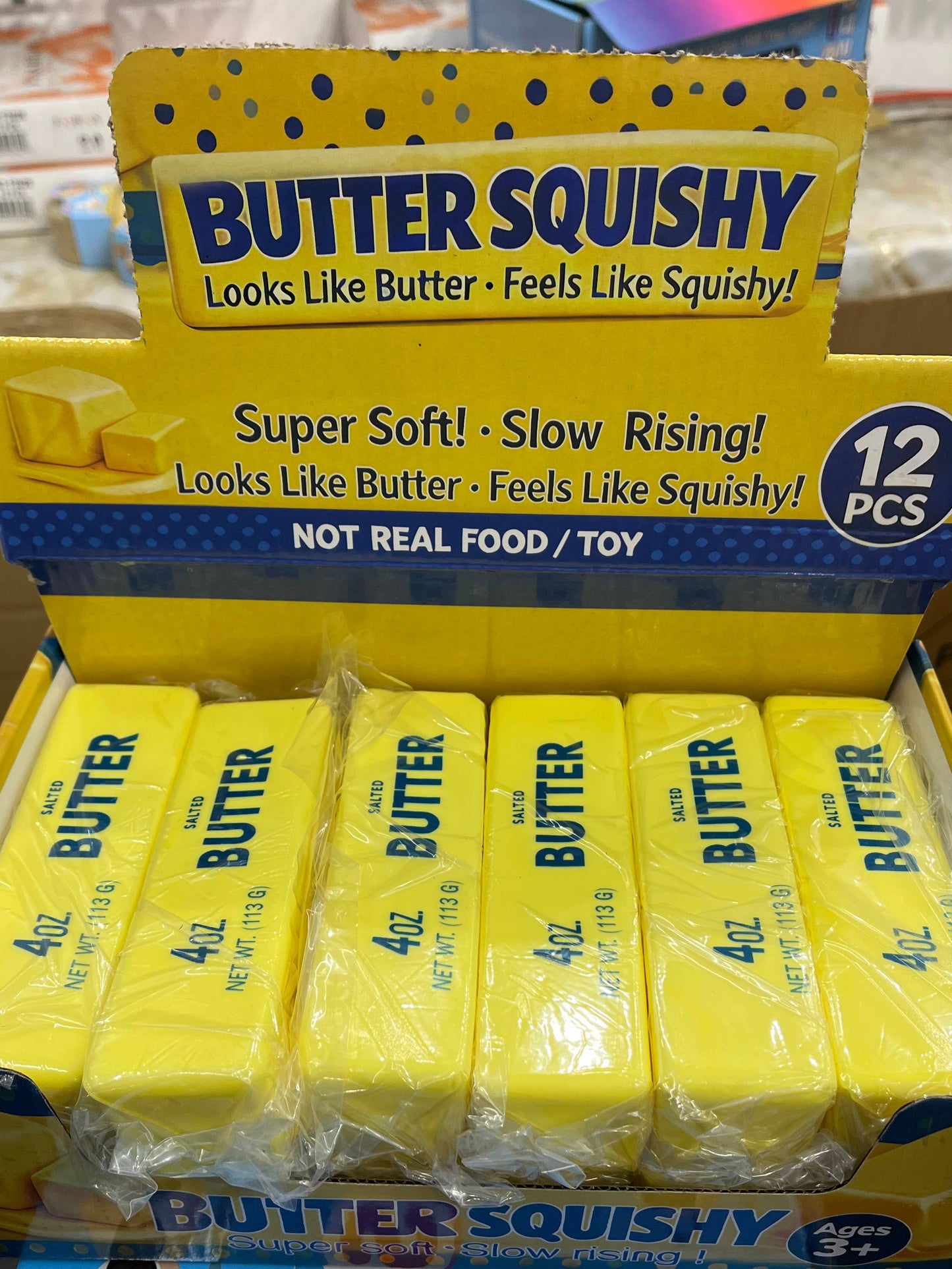 4oz Squishy Yellow & RAINBOW Butter