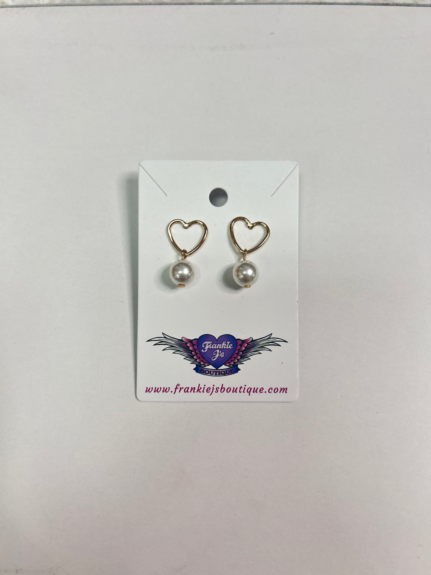 Heart Of Pearl Earrings