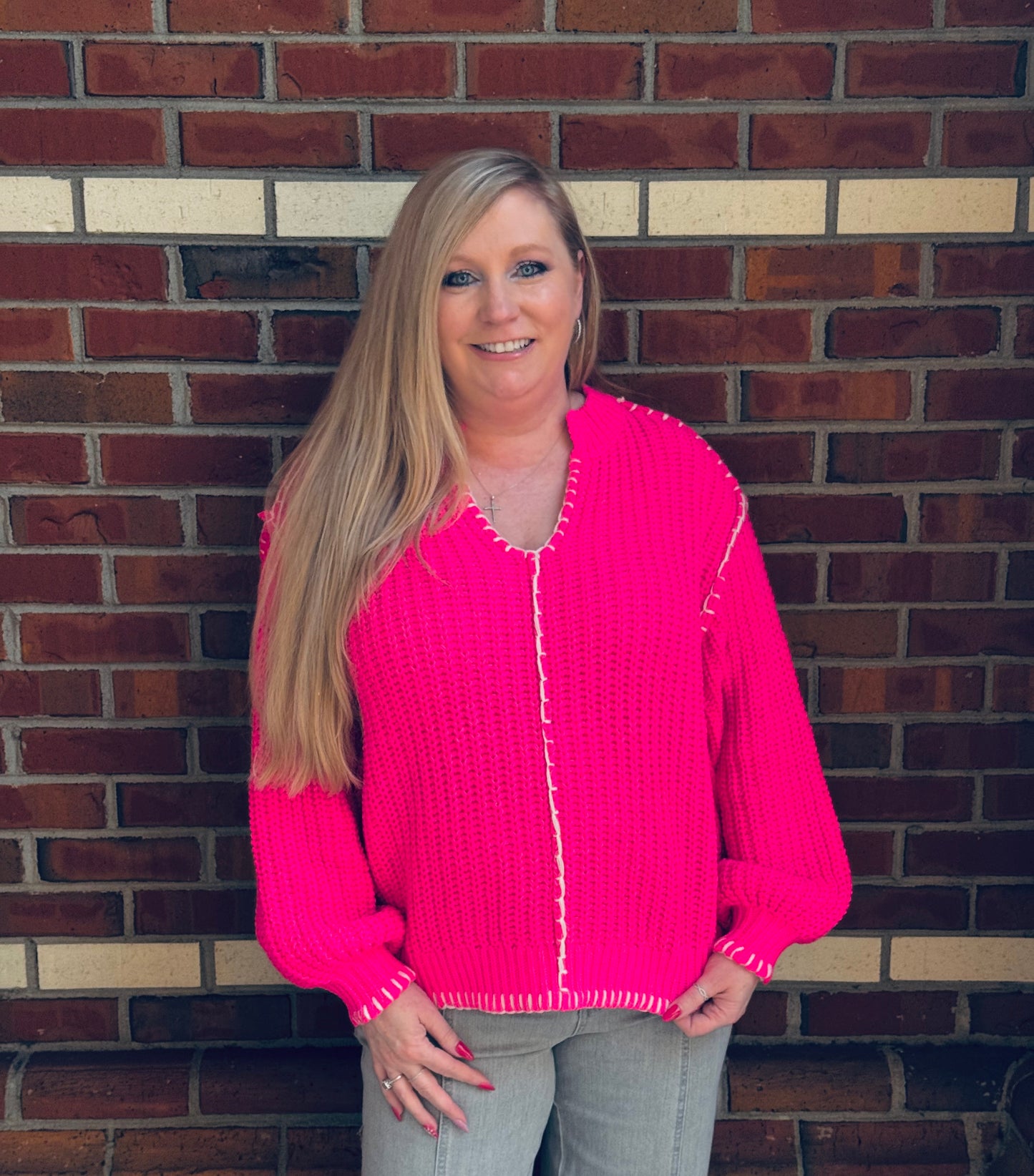 Fuchsia Fling Sweater