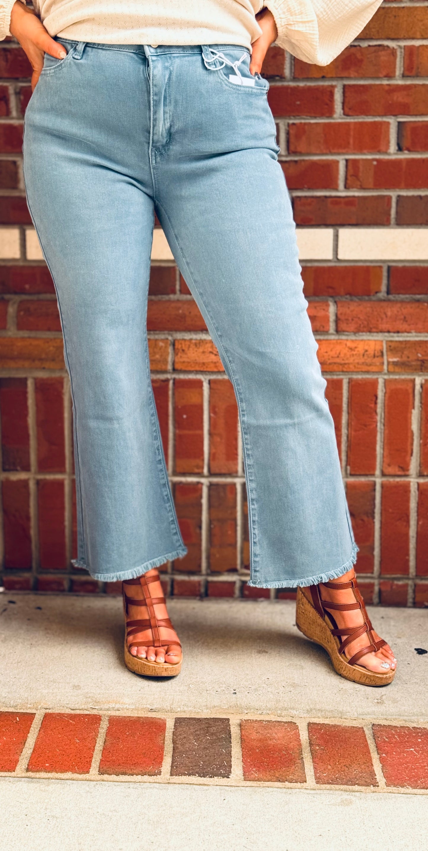 Hall Pass Zenana Wide Leg Crop