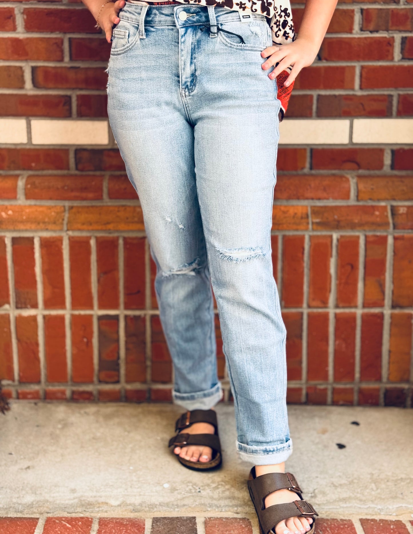 American Girl Mid-rise Boyfriend Judy Blue Jeans