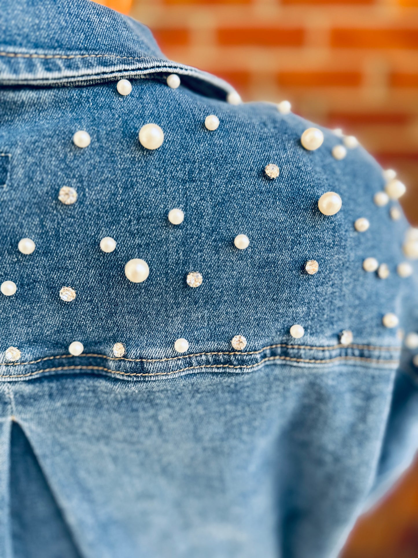 Sparkle & Pearl Denim Jacket