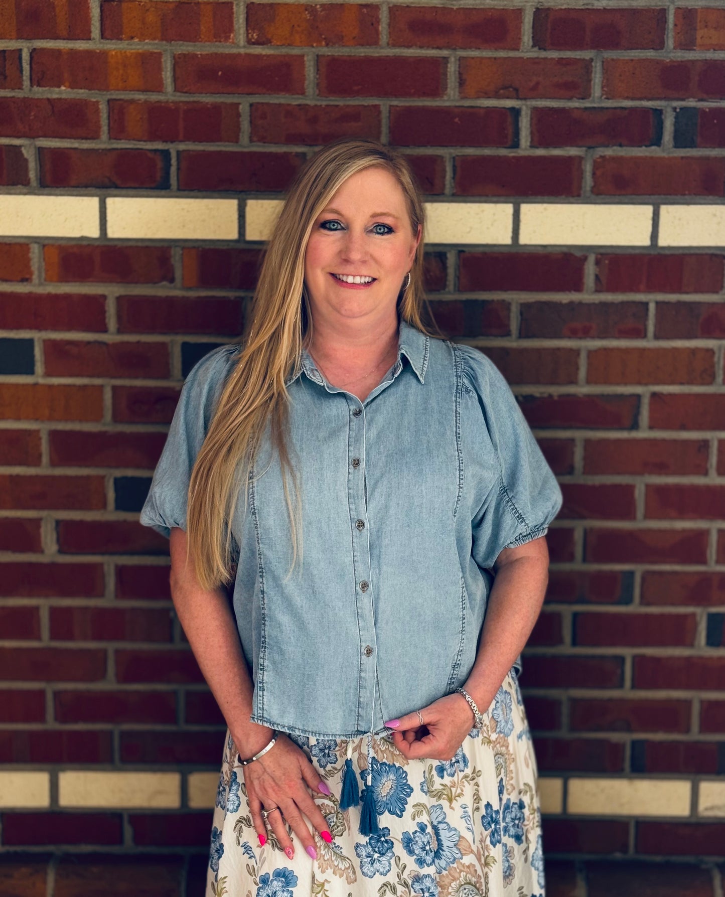 Chambray Days Denim Button Down