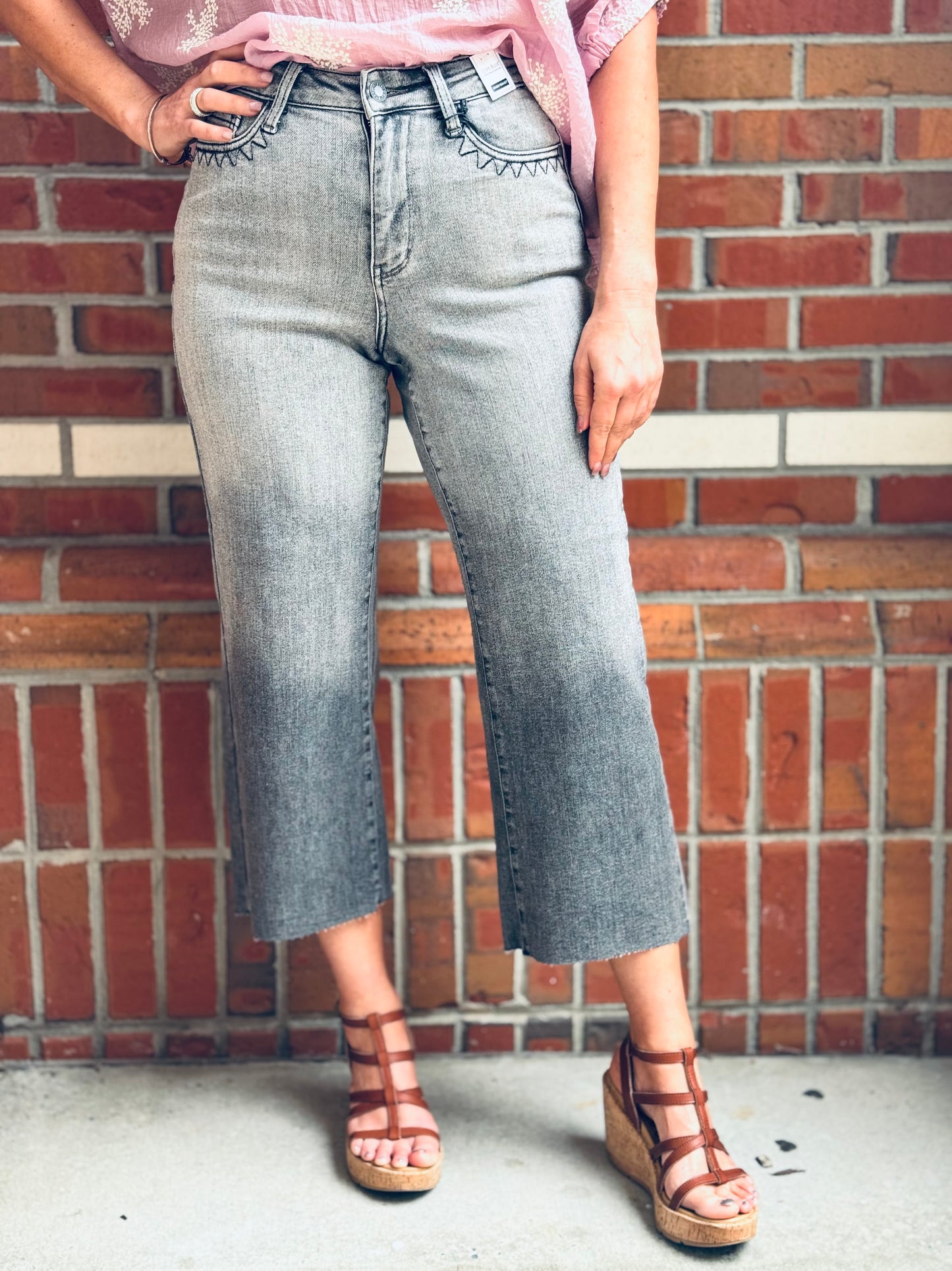 Silver Springs Vintage Wide Leg Judy Blue Crops