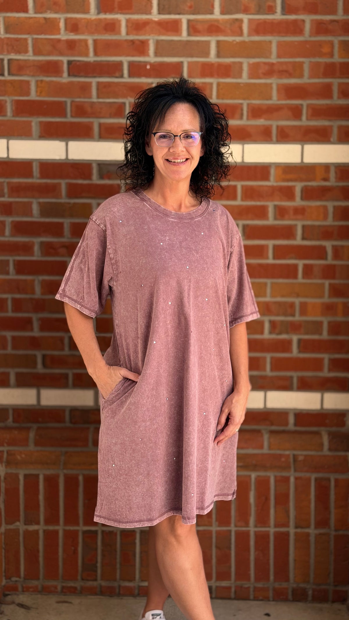 Mauve Magic T-Shirt Dress
