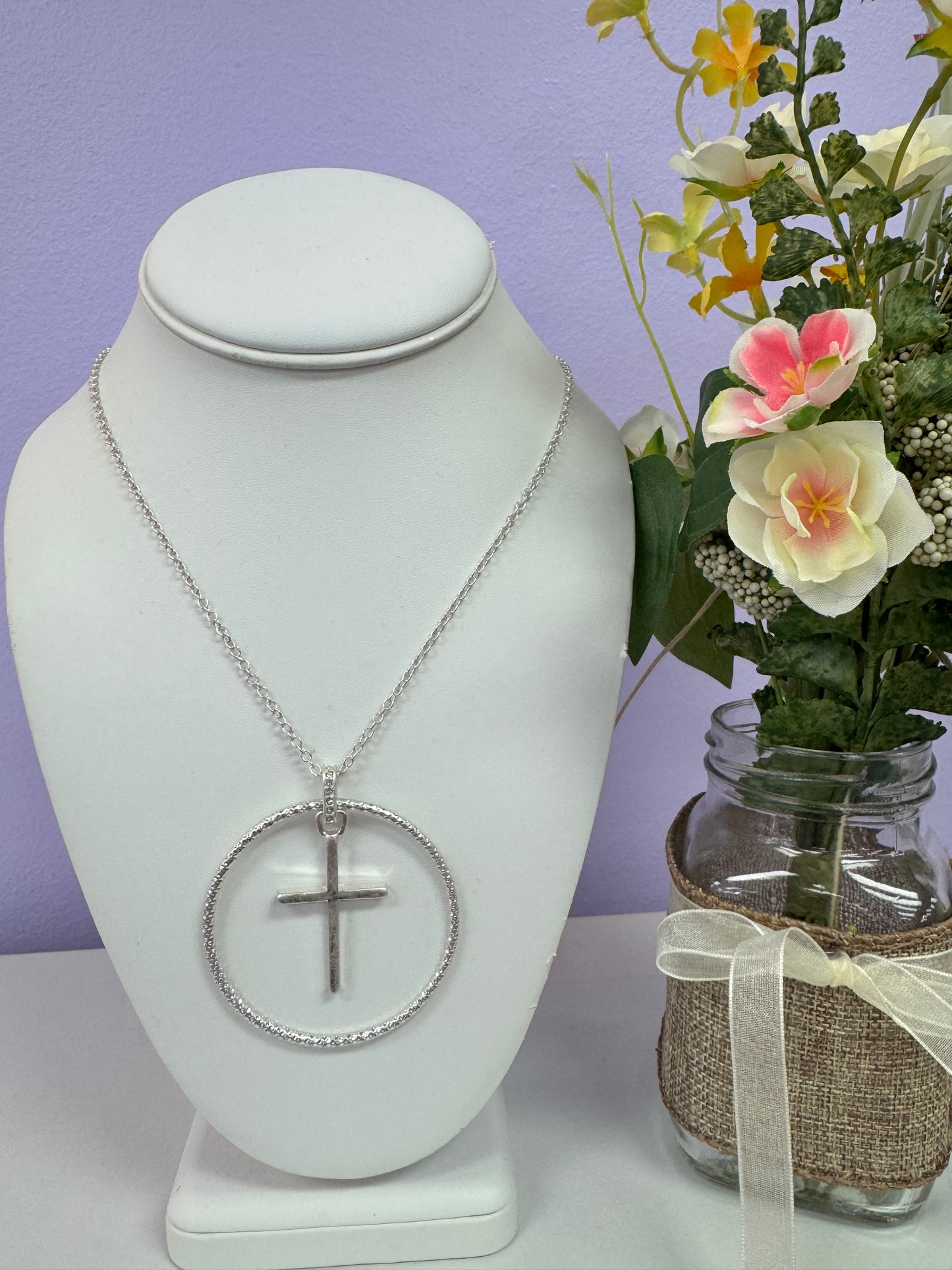 Faith Encircled Pendant Necklace