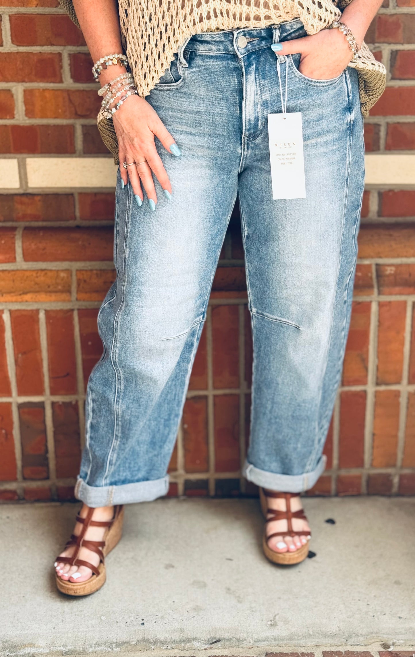 Sweet Home Alabama Risen Barrel Jeans