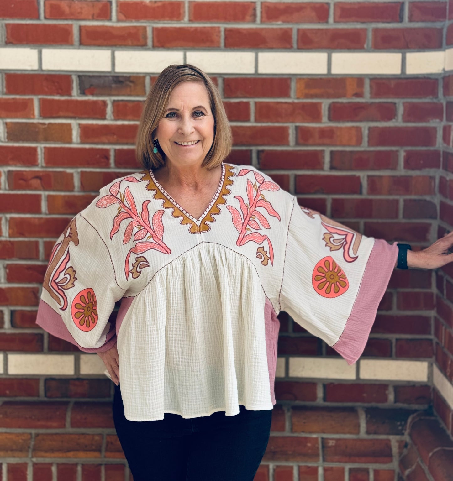 Sunset Blooms Top