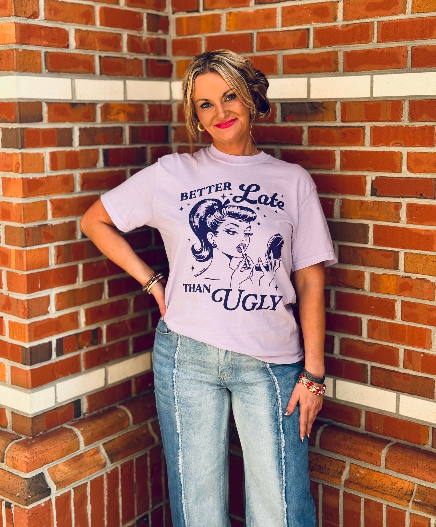 Better Late Than Ugly Graphic Tee