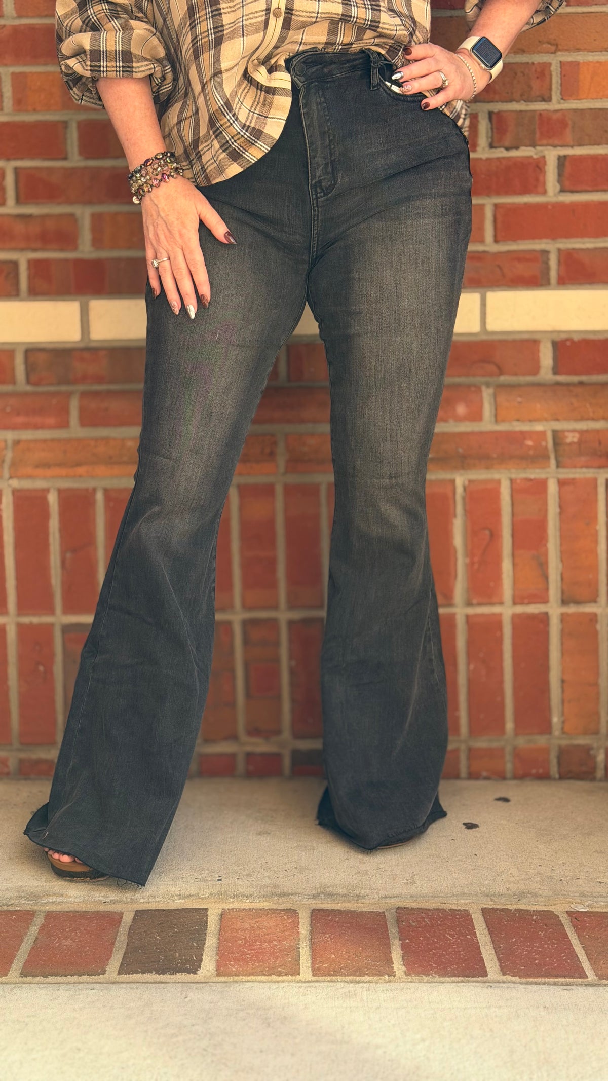 Back In Black Hi Rise Super Flares