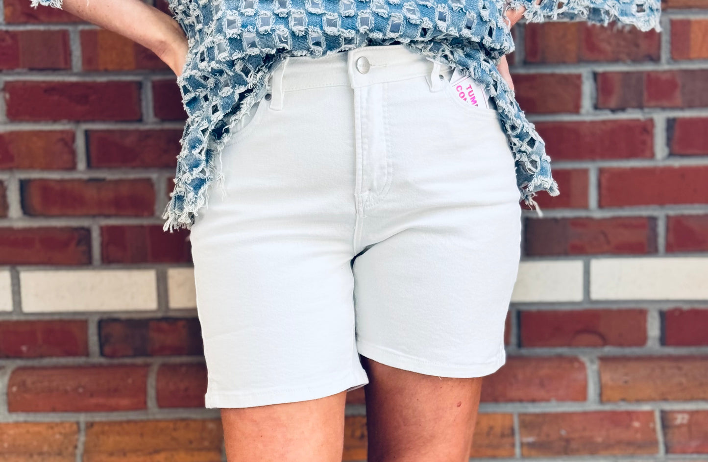 What A Girl Wants Tummy Control Risen Shorts