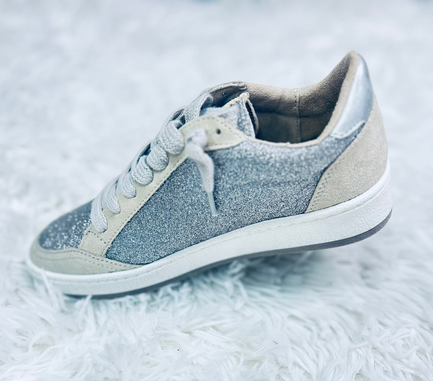 Pewter Glitter Shu Shop Sneakers
