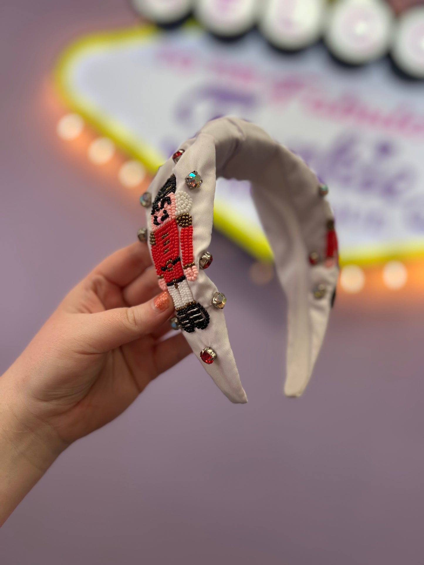 Nutcracker Beaded Christmas headband