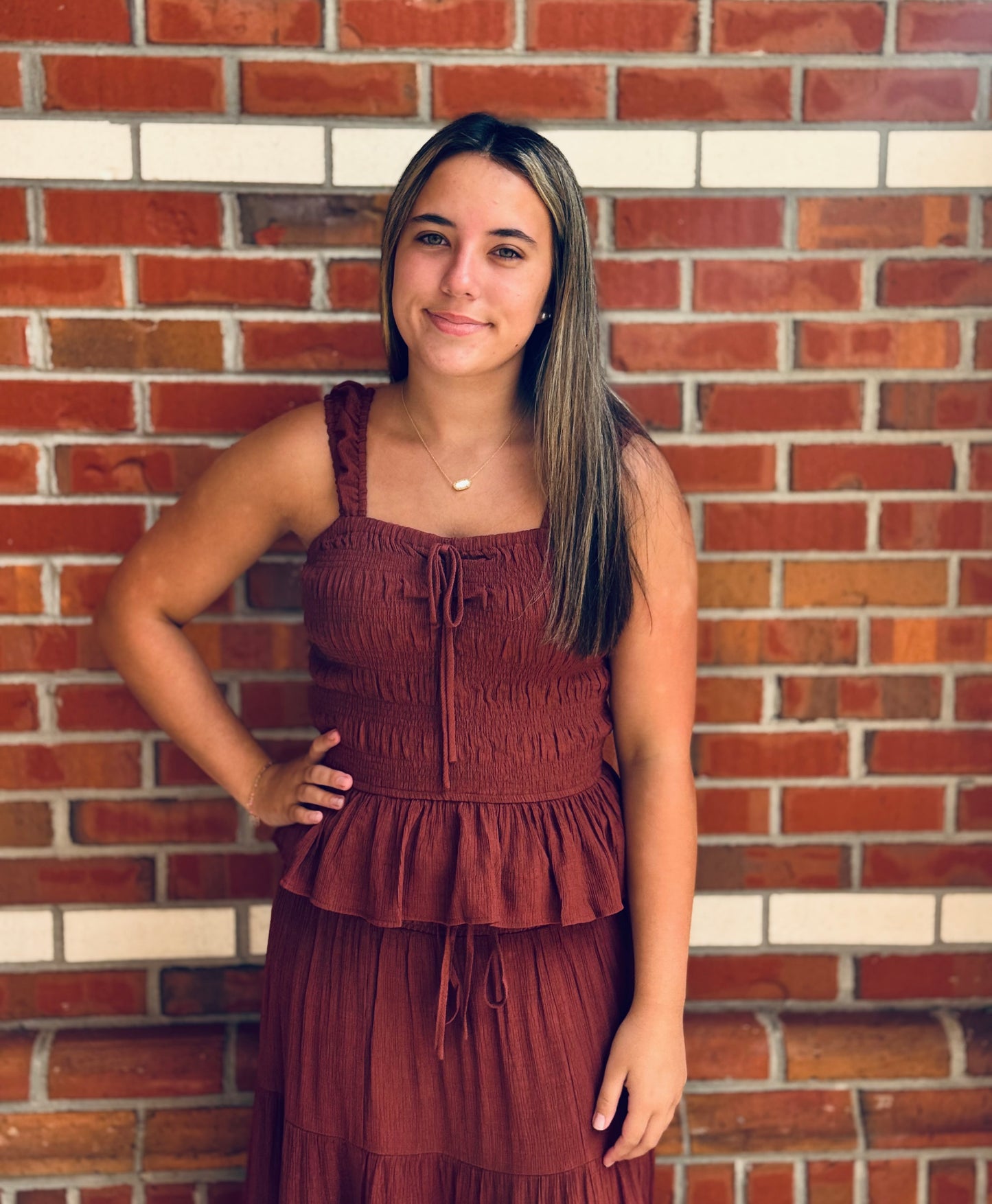 Sienna Smocked Crop Top