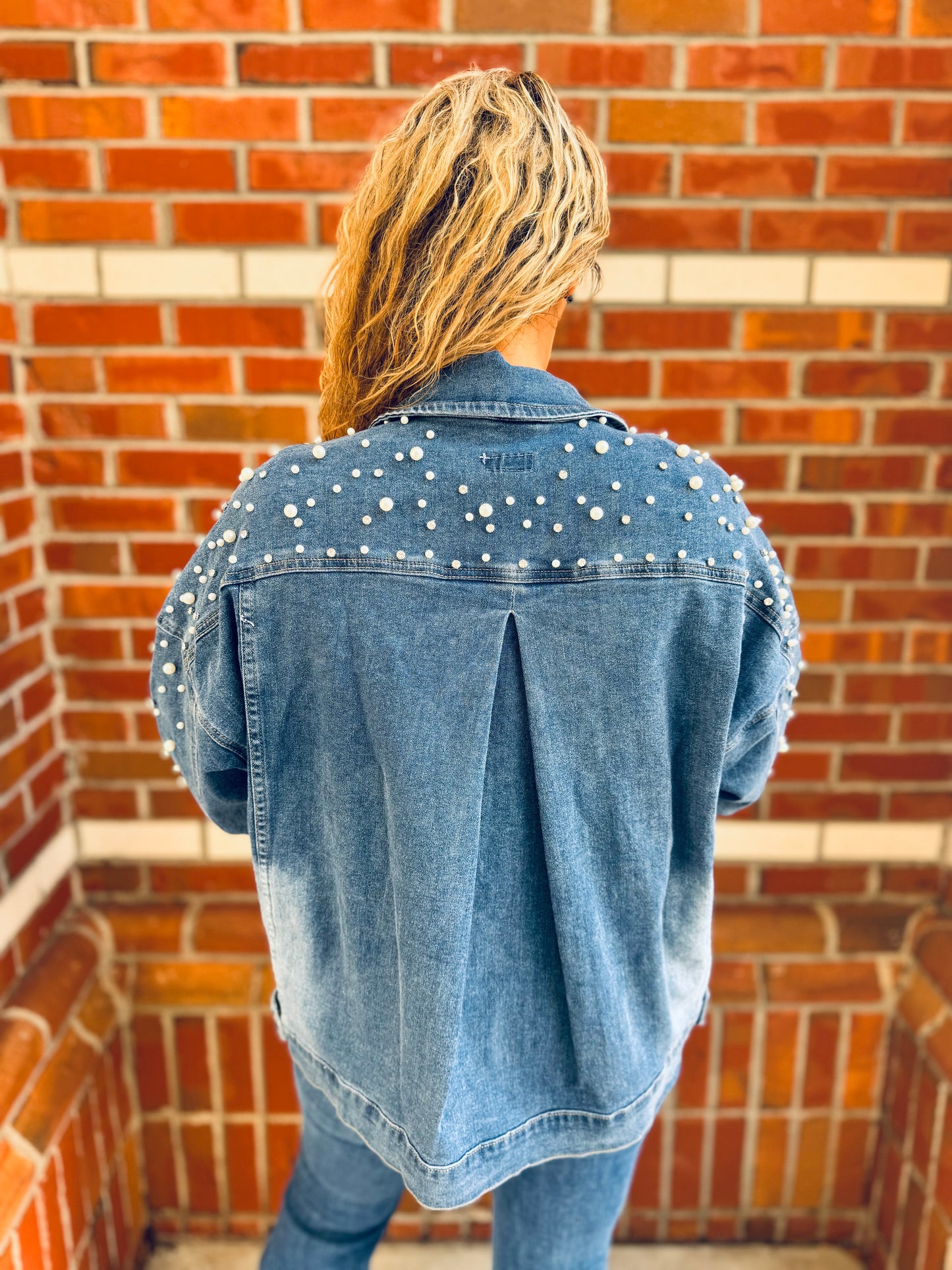 Sparkle & Pearl Denim Jacket