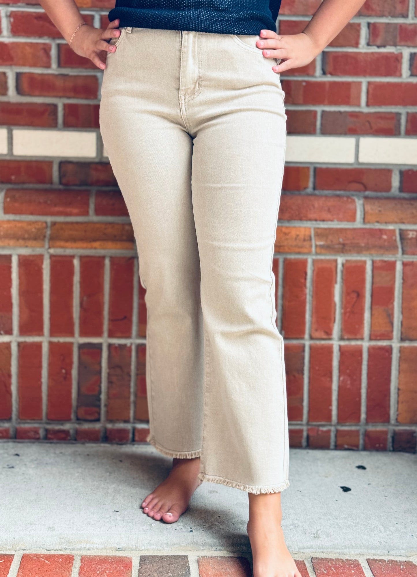 Hall Pass Zenana Wide Leg Crop