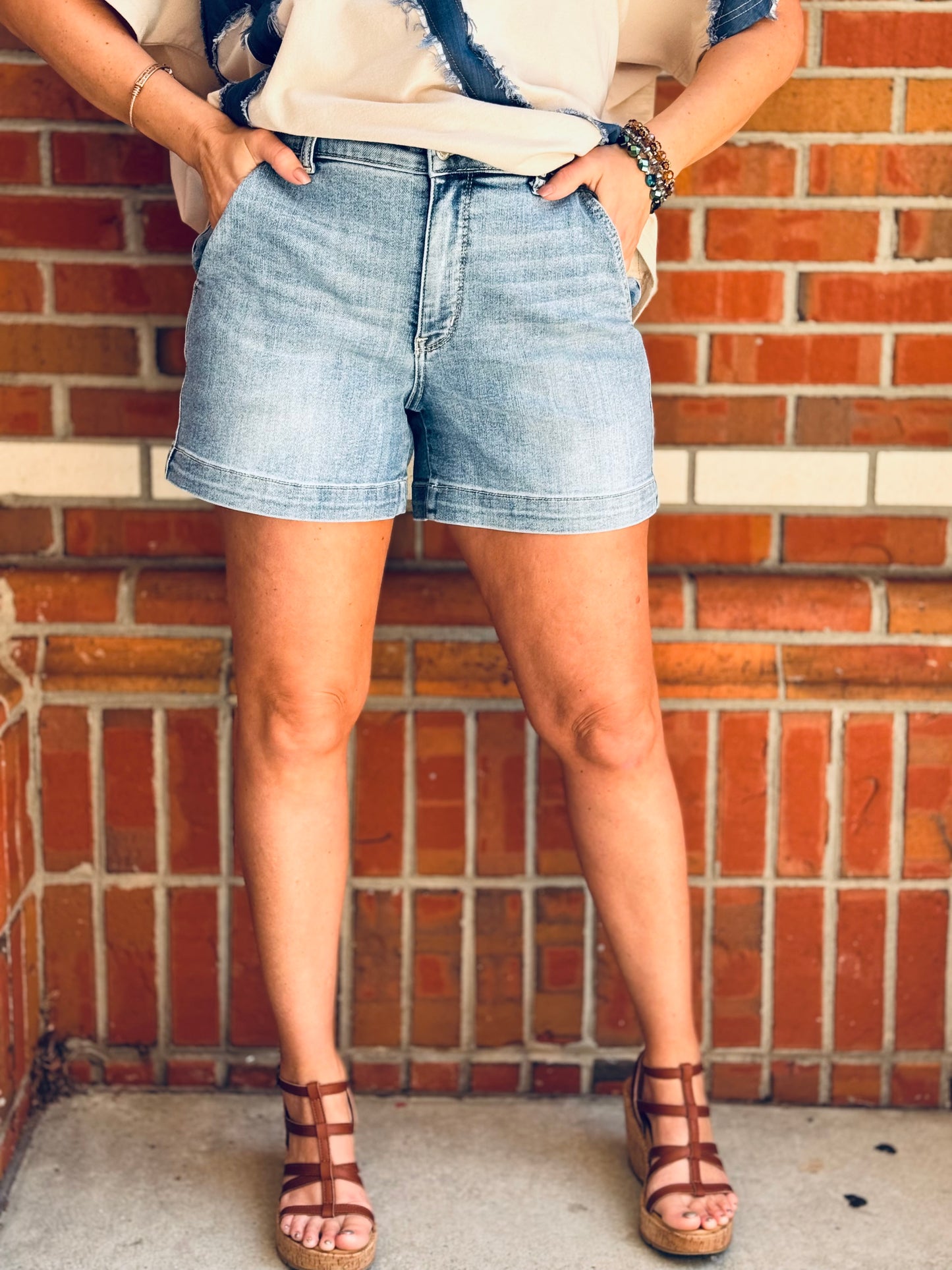 Be My Baby Judy Blue Shorts