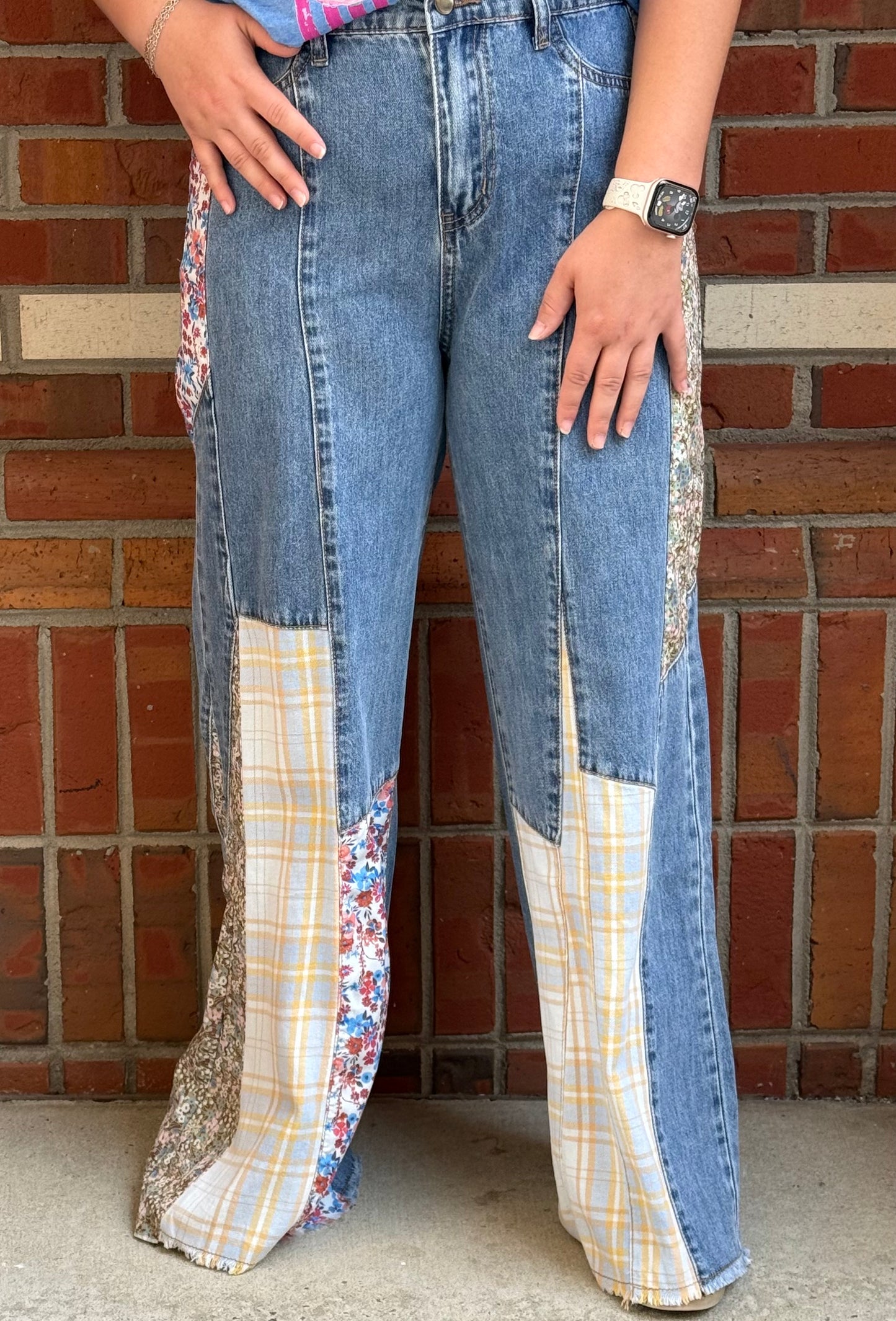 Piece By Piece Patchwork Pants