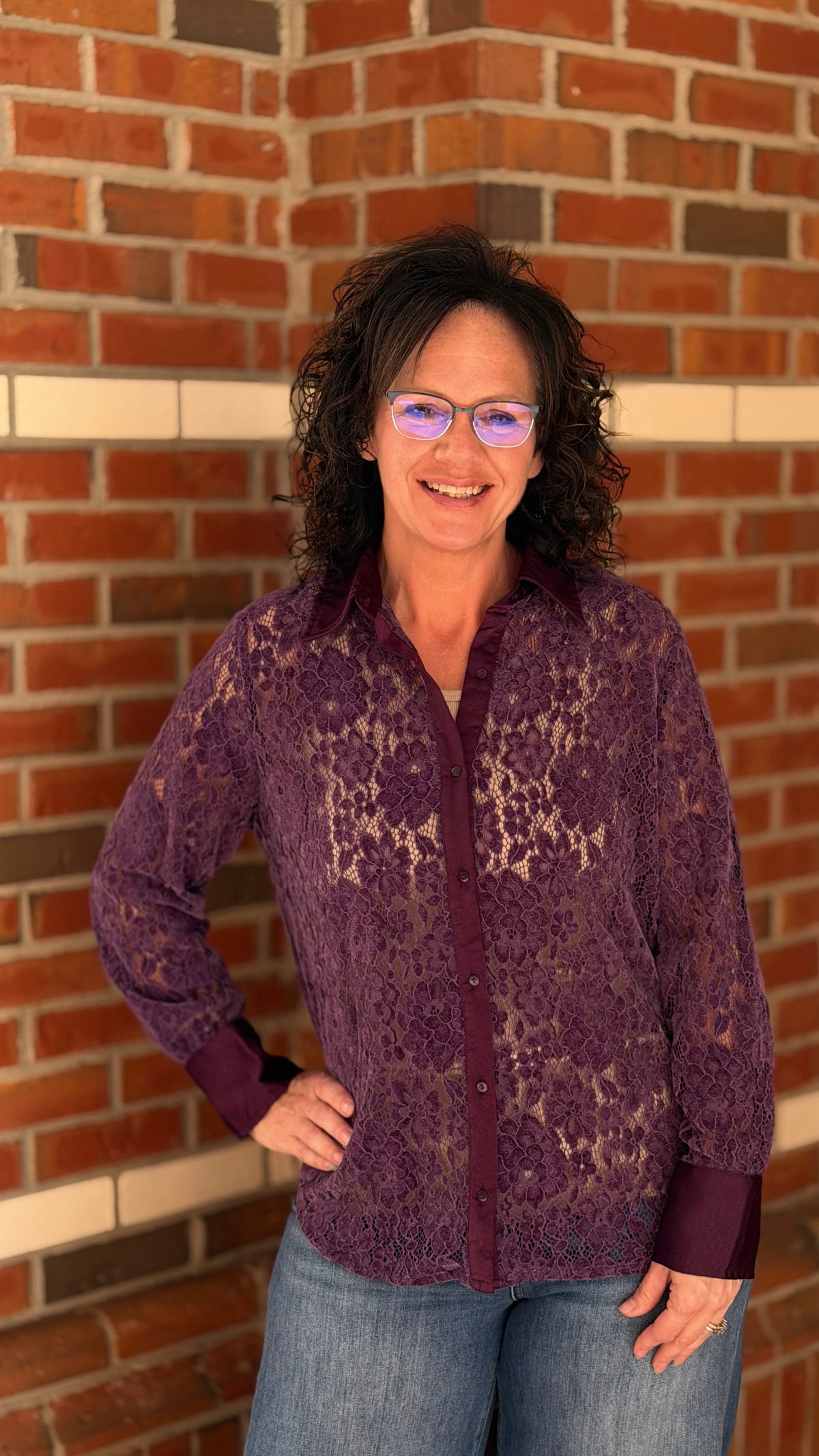 Plum Passion Button Down