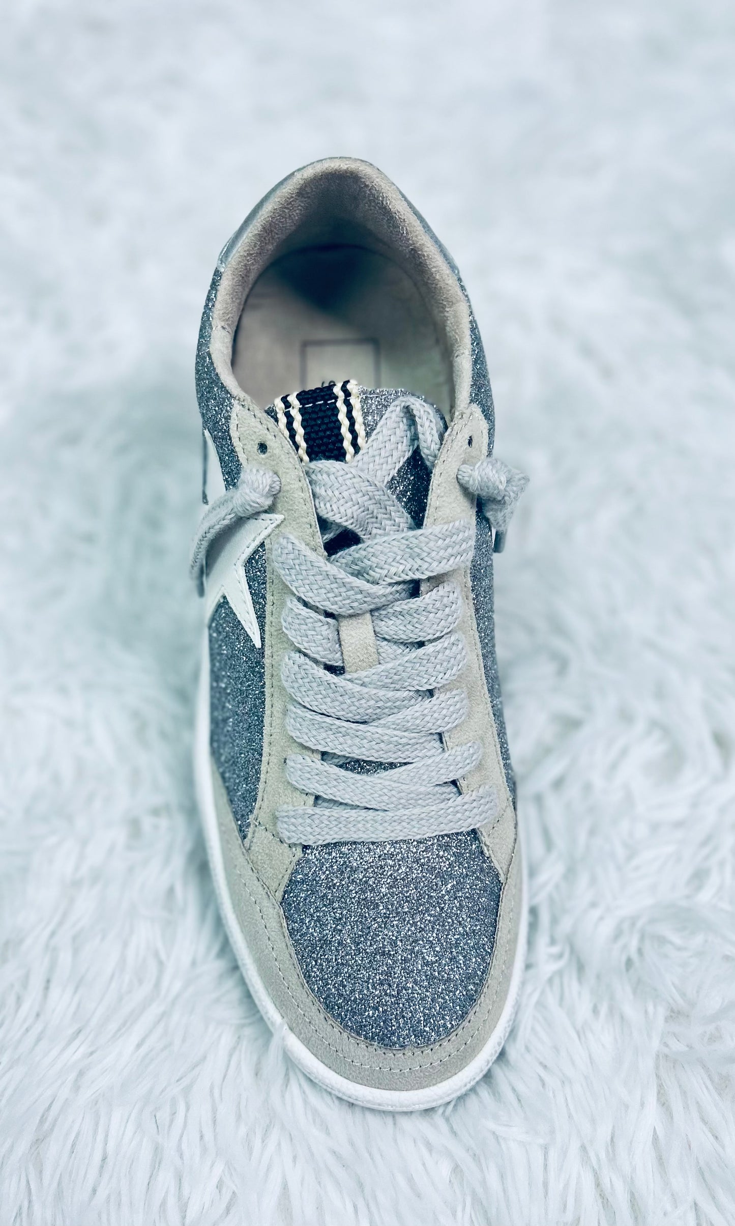 Pewter Glitter Shu Shop Sneakers
