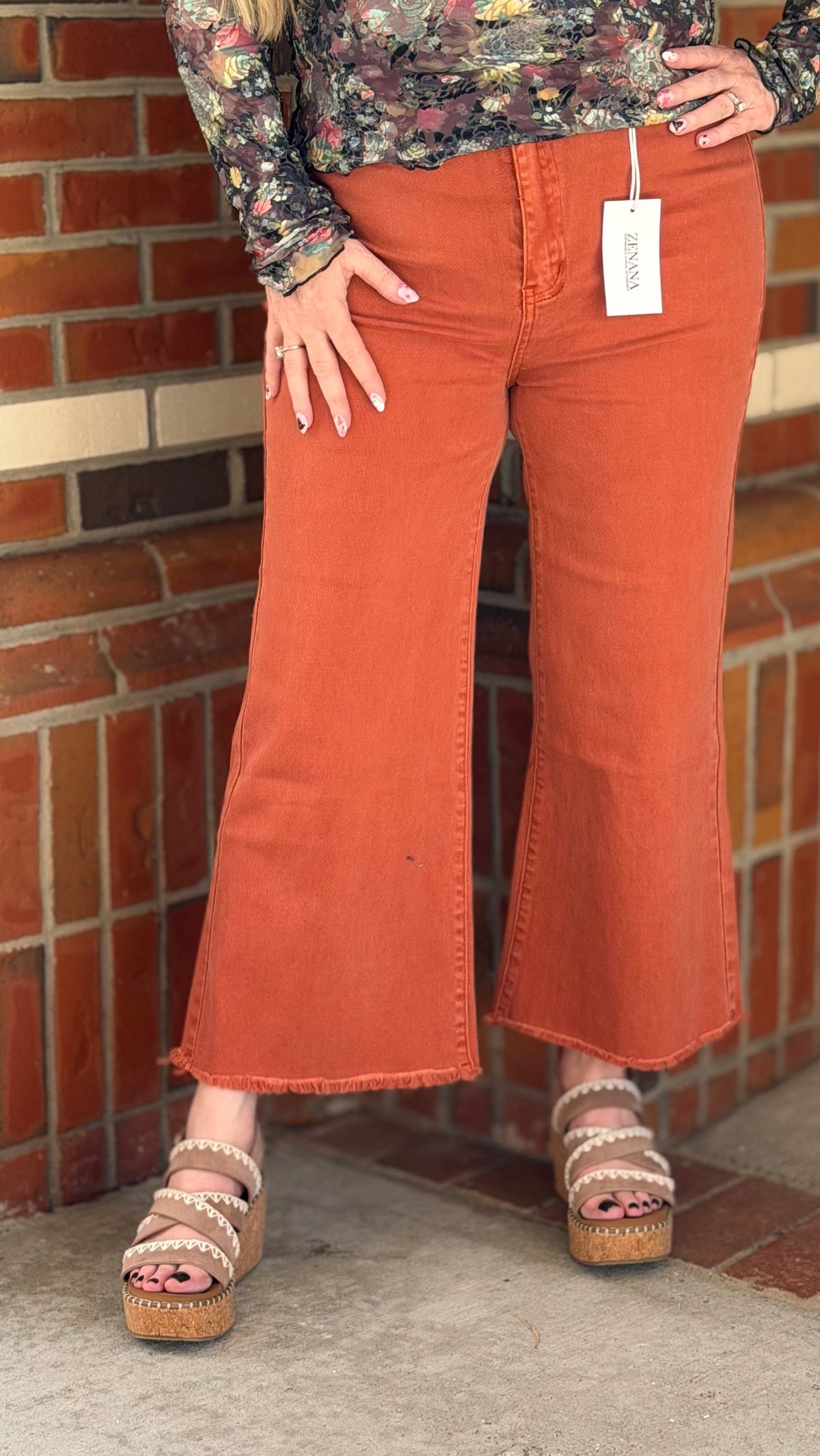 Copper Kisses Cropped Jeans