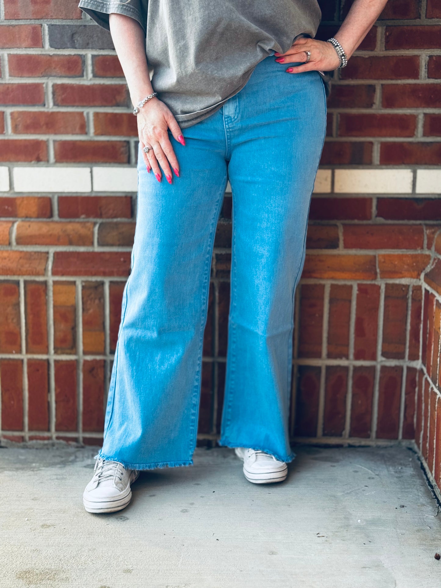 Hall Pass Zenana Wide Leg Crop