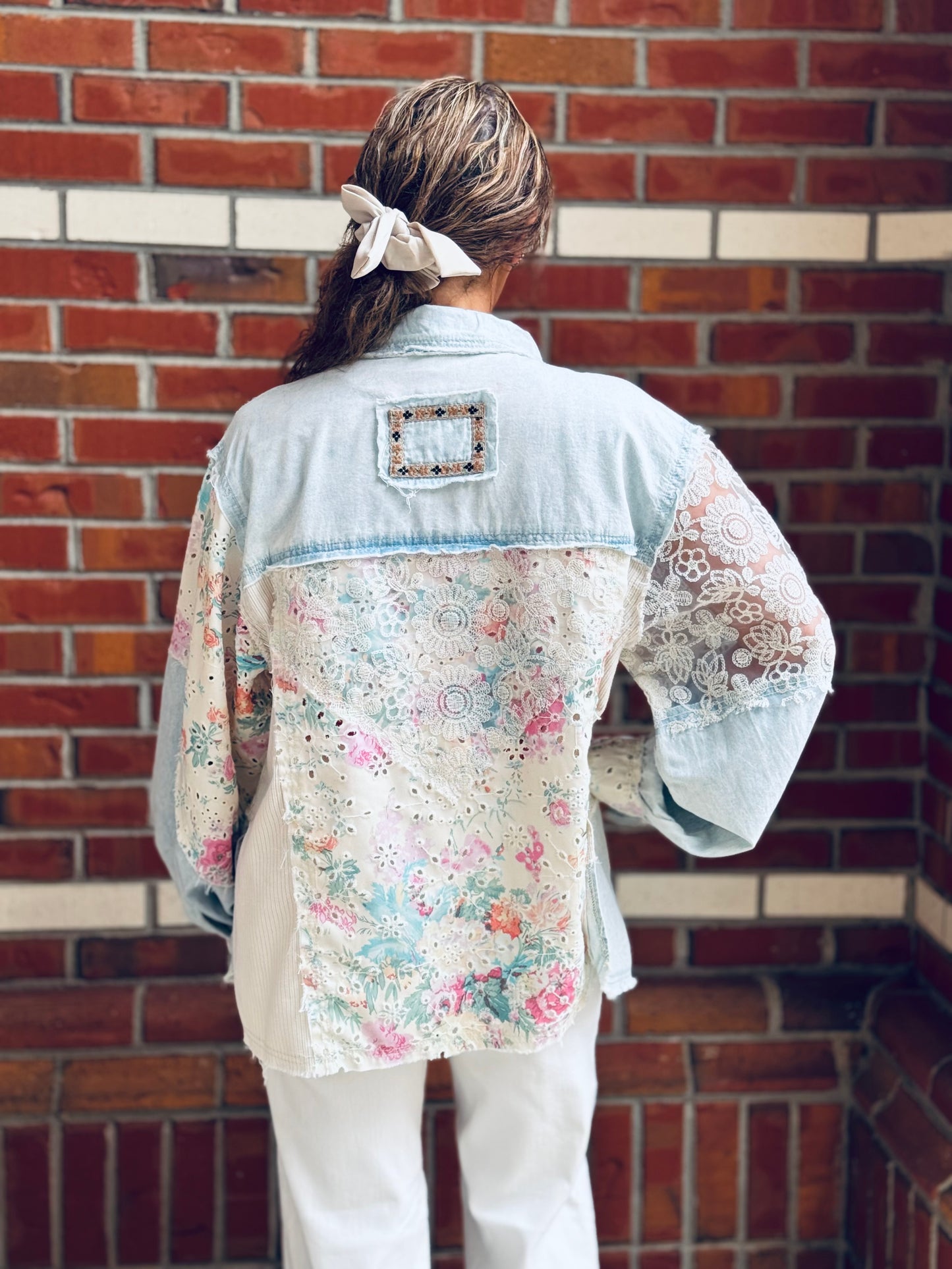 Petal & Denim Dreams Shacket - POL