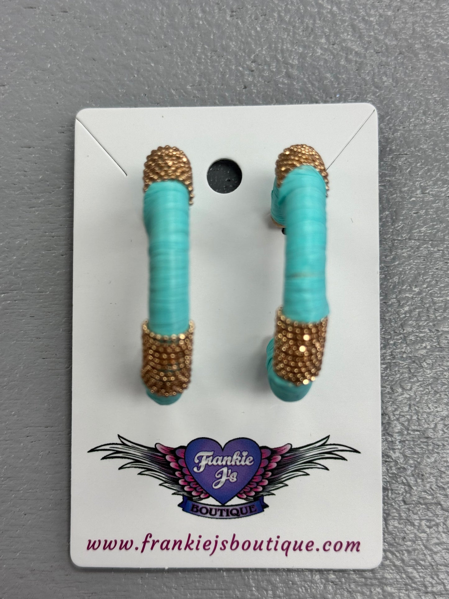 Ribbon Royal Hoop Earrings