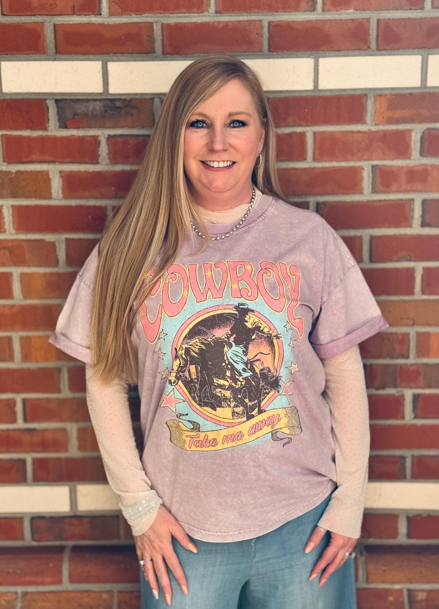 Cowboy Take Me Away Graphic Tee