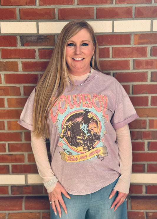 Cowboy Take Me Away Graphic Tee