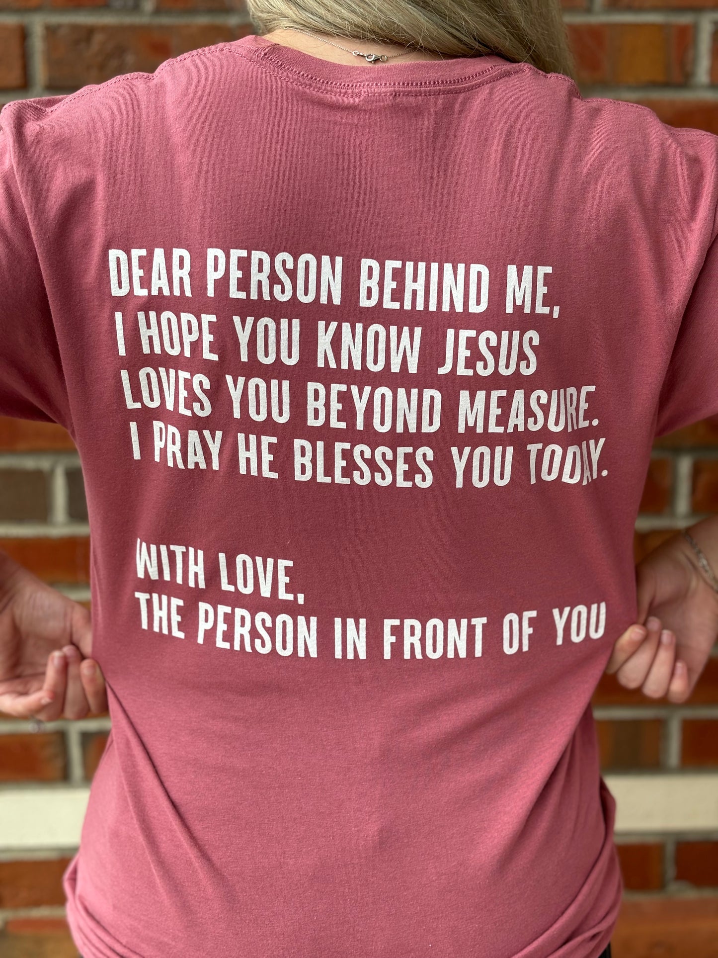 Dear Person Behind Me