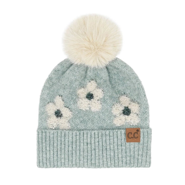 Floral Beanie Hat
