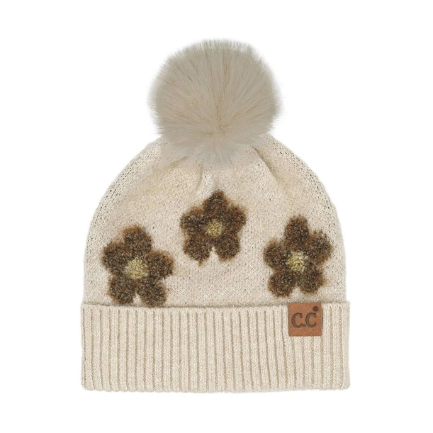 Floral Beanie Hat