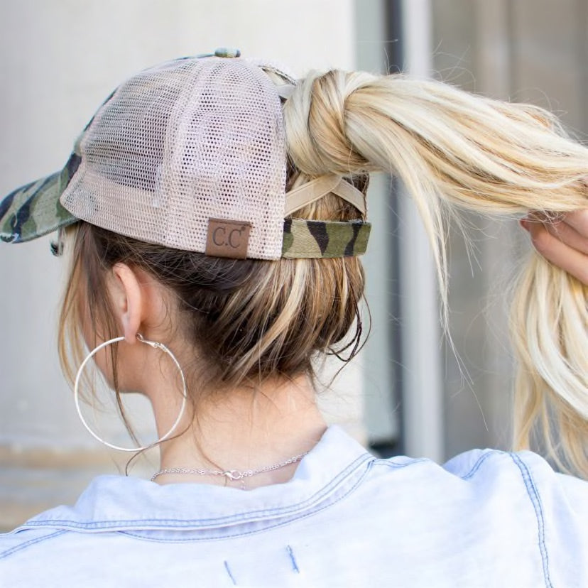 Criss-Cross Ponytail Cap
