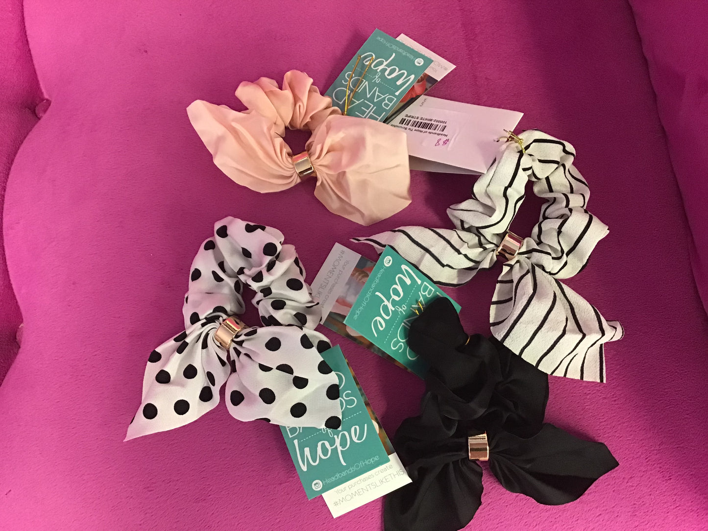 Headbands of Hope Tie Scrunchie $8.00