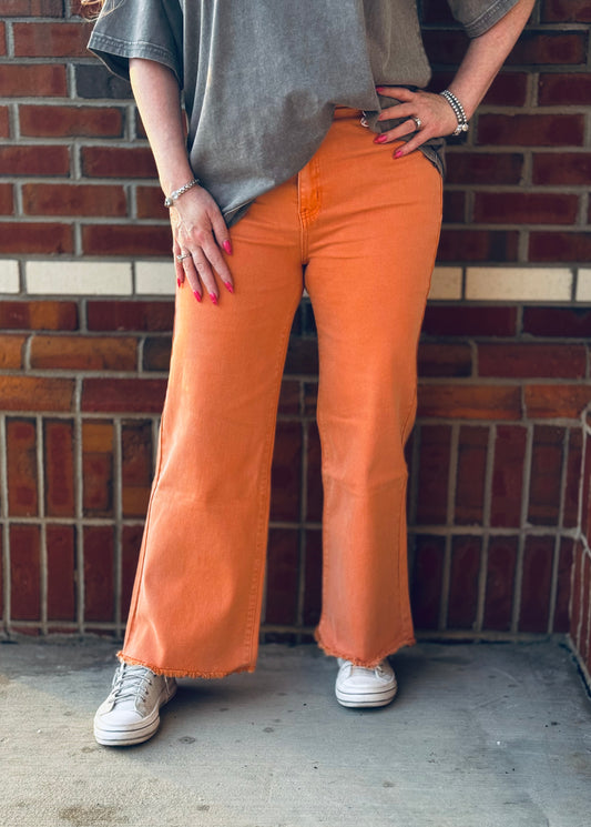 Hall Pass Zenana Wide Leg Crop