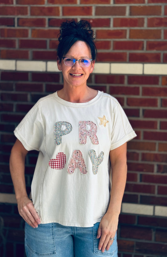 Pray All Day Oversized Top
