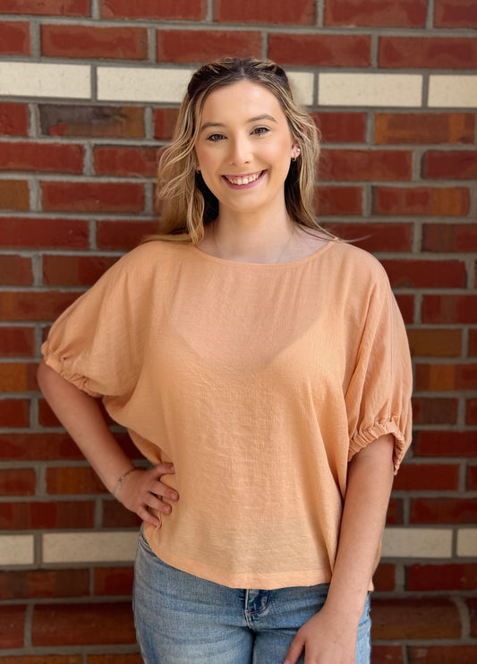 Peach Sunrise Top