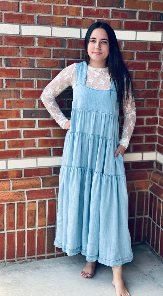Denim Daze Maxi Dress