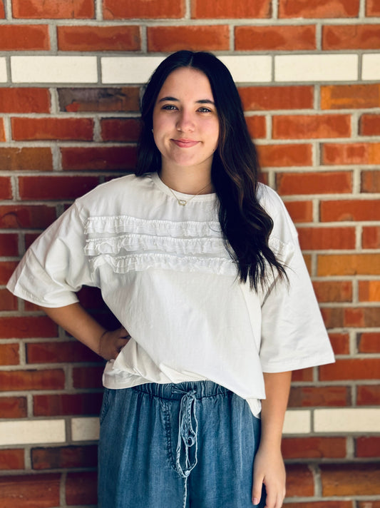 Sugarplum Ruffle Top