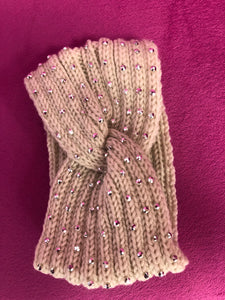 Knitted Bedazzled Headband
