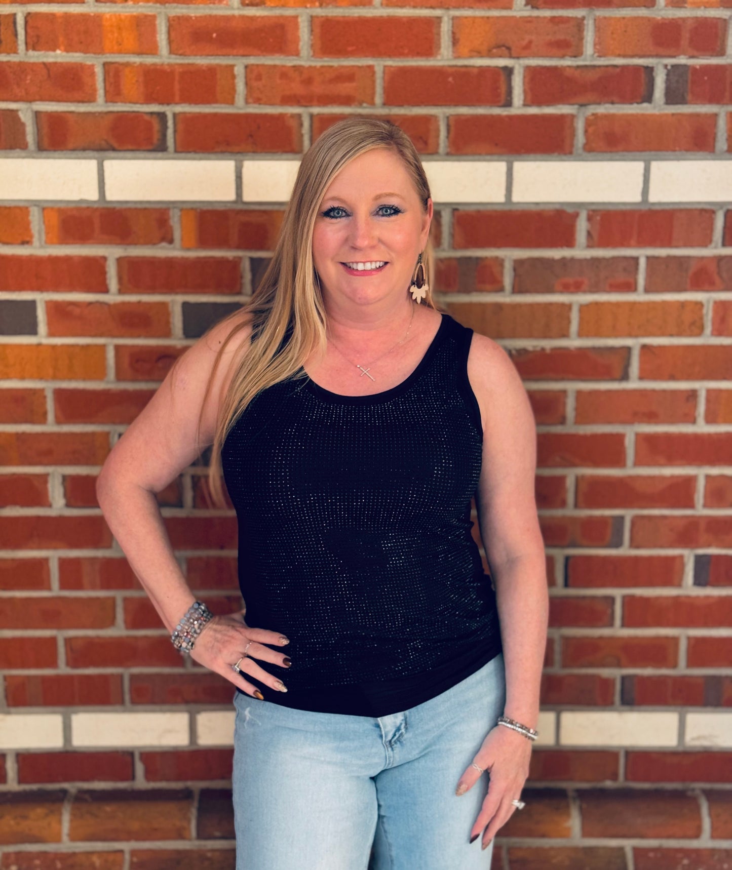 Rhinestone Romance Tank